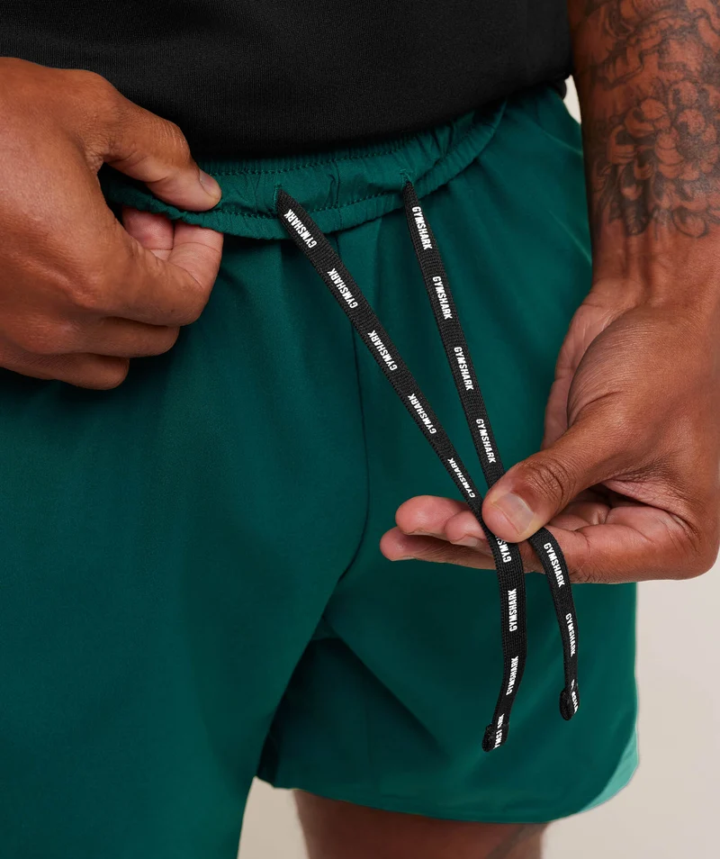 Gymshark Arrival Block 6" Shorts - Weighted Teal