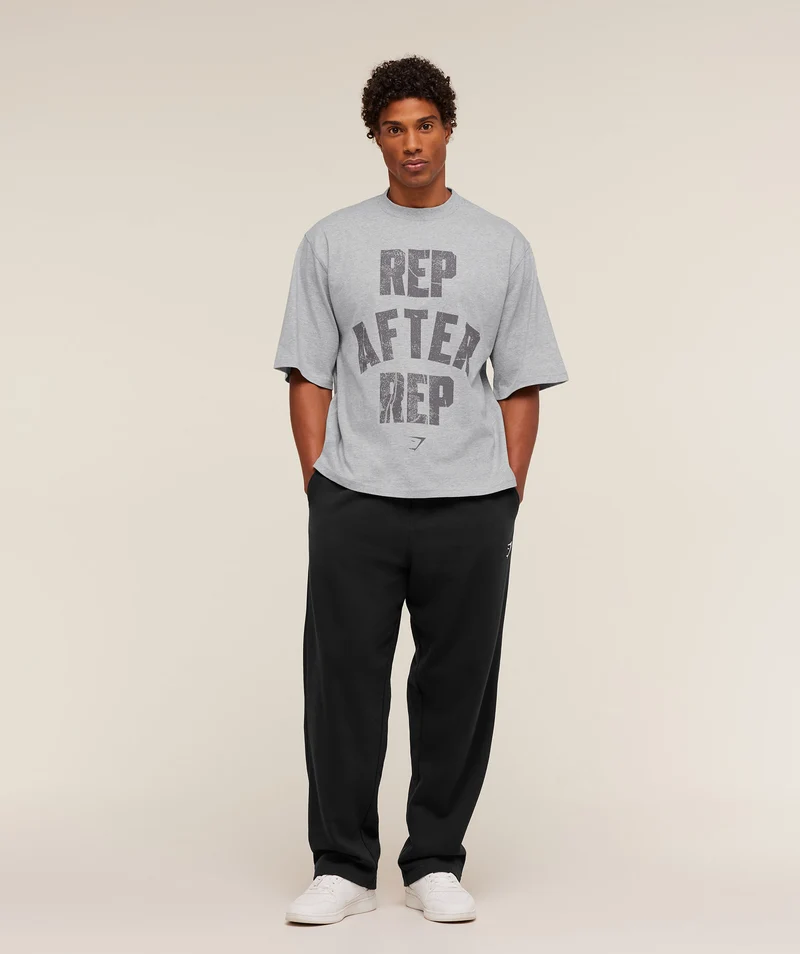 Gymshark Rep After Rep T-Shirt - Light Grey Core Marl