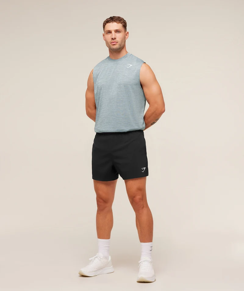 Gymshark Oversized Performance Tank - Smoke Blue/Denim Grey