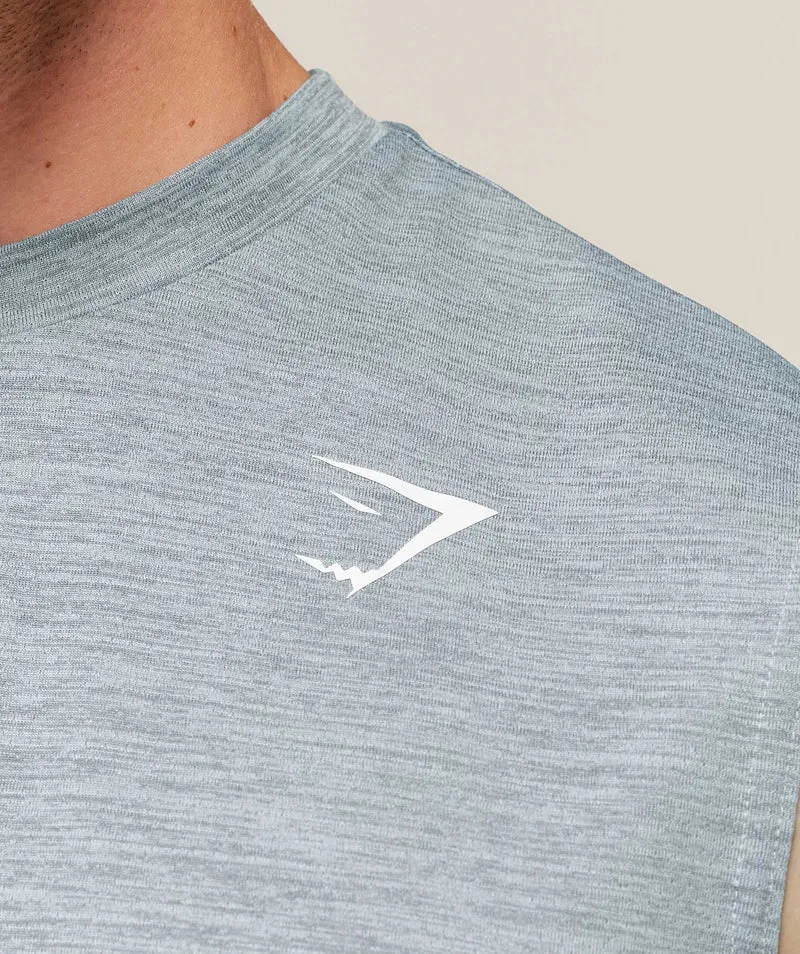 Gymshark Oversized Performance Tank - Smoke Blue/Denim Grey