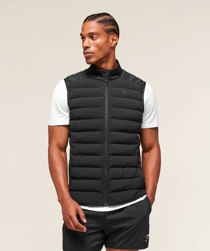 Gymshark Hybrid Gilet - Black