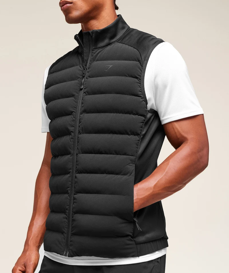 Gymshark Hybrid Gilet - Black