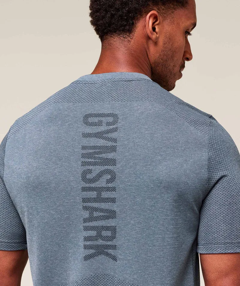 Gymshark Lightweight Seamless T-Shirt - Classic Blue/Success Blue
