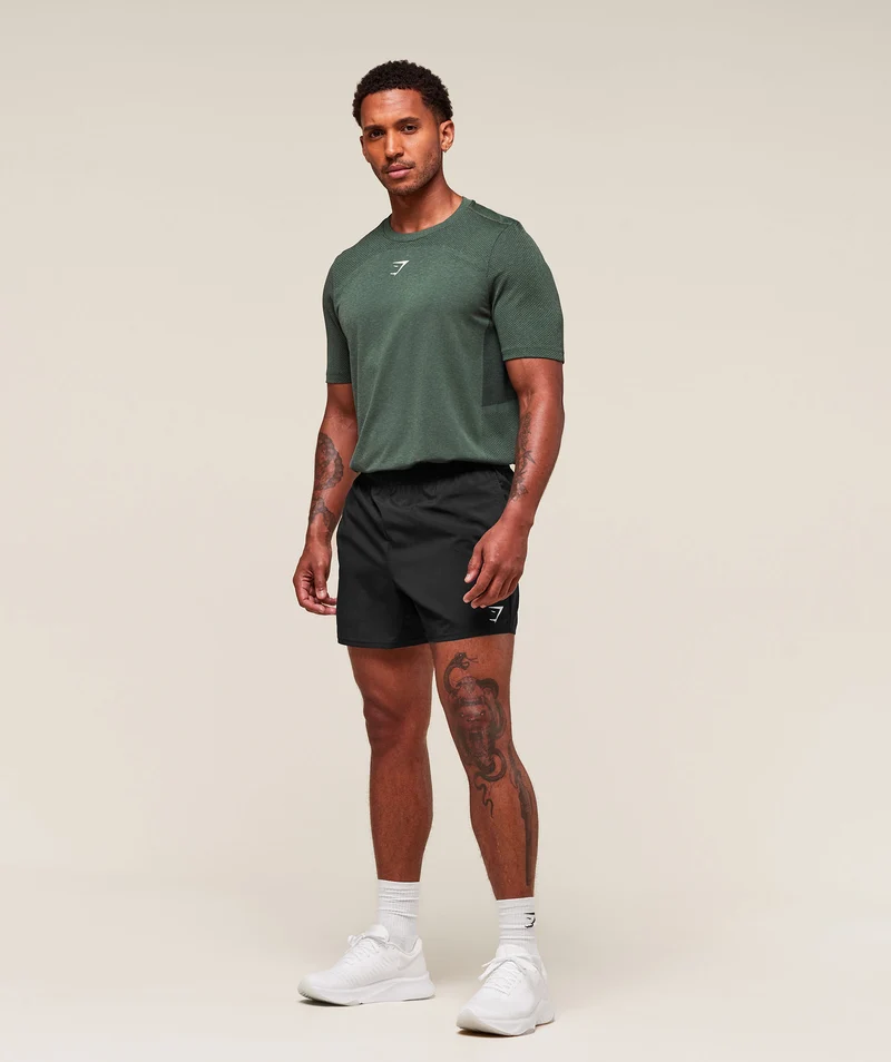 Gymshark Lightweight Seamless T-Shirt - Chalk Green/Base Green