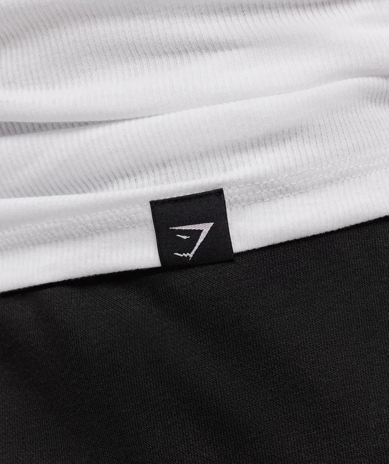 Gymshark Ribbed Tank 1PK - White/Black