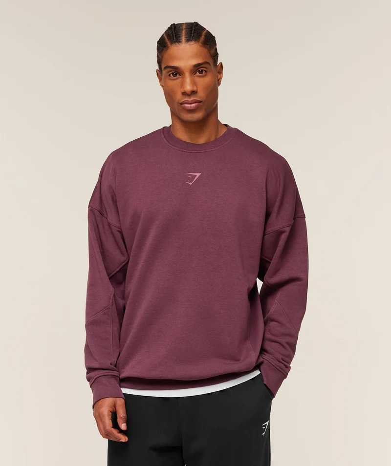 Gymshark Power Crew - Impact Burgundy