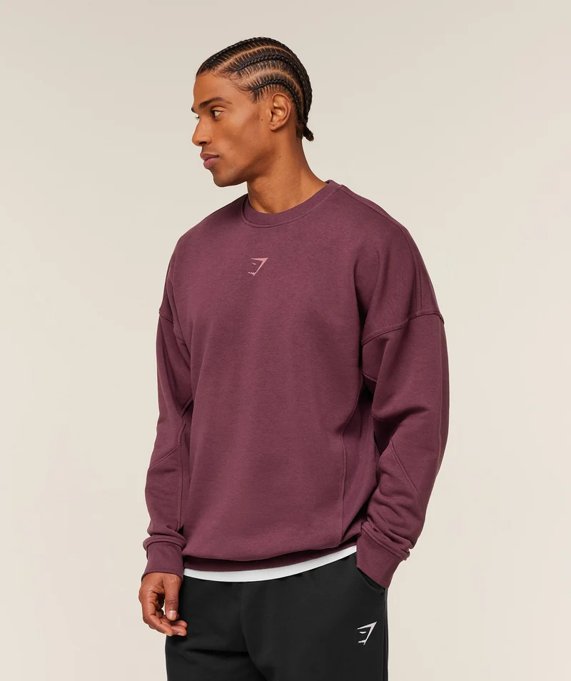 Gymshark Power Crew - Impact Burgundy