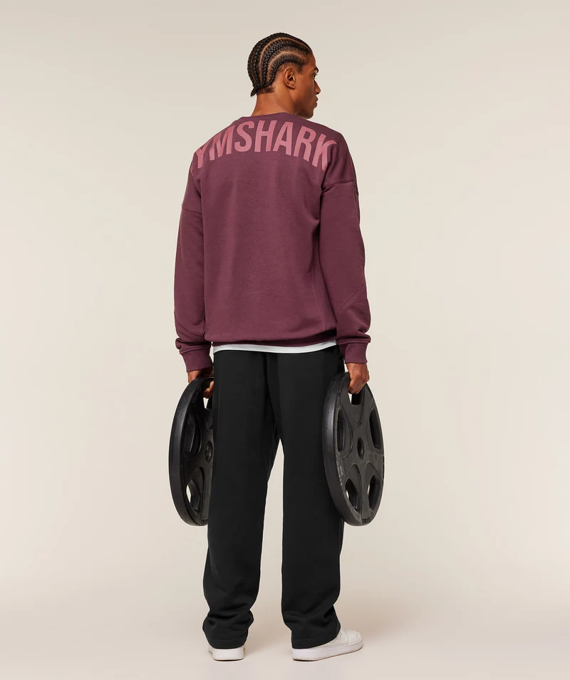 Gymshark Power Crew - Impact Burgundy