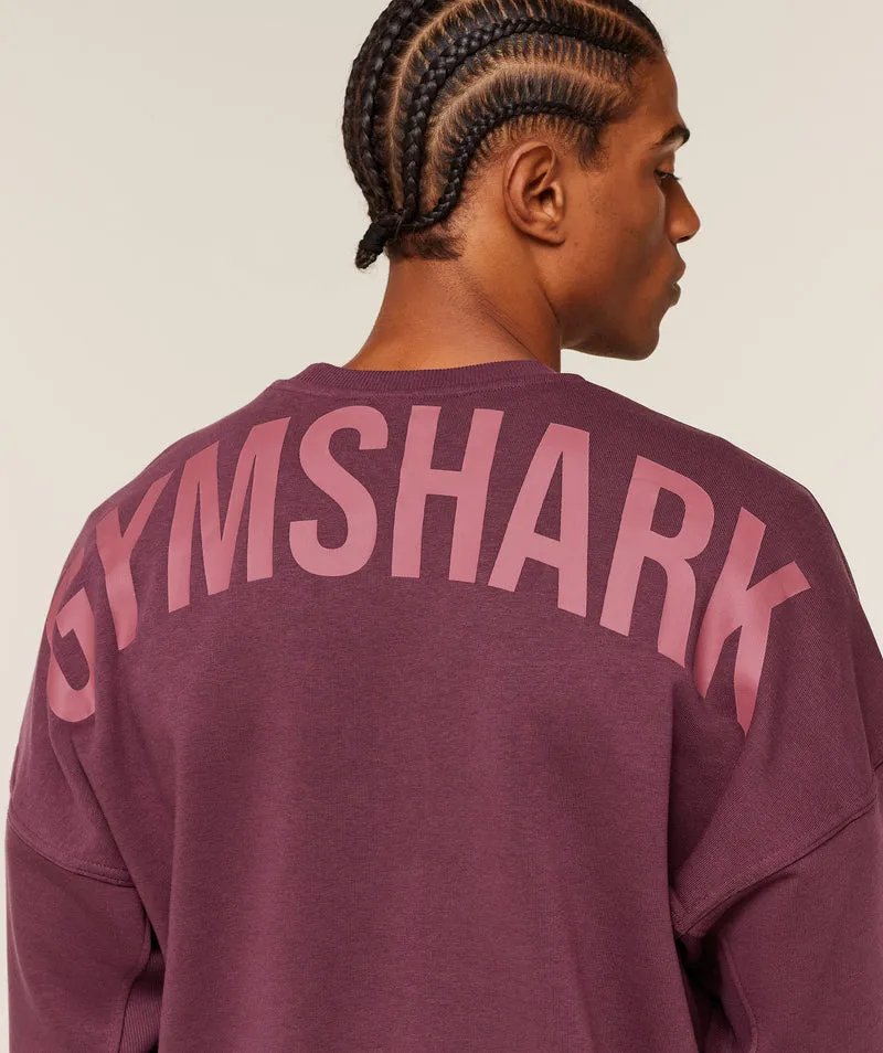 Gymshark Power Crew - Impact Burgundy