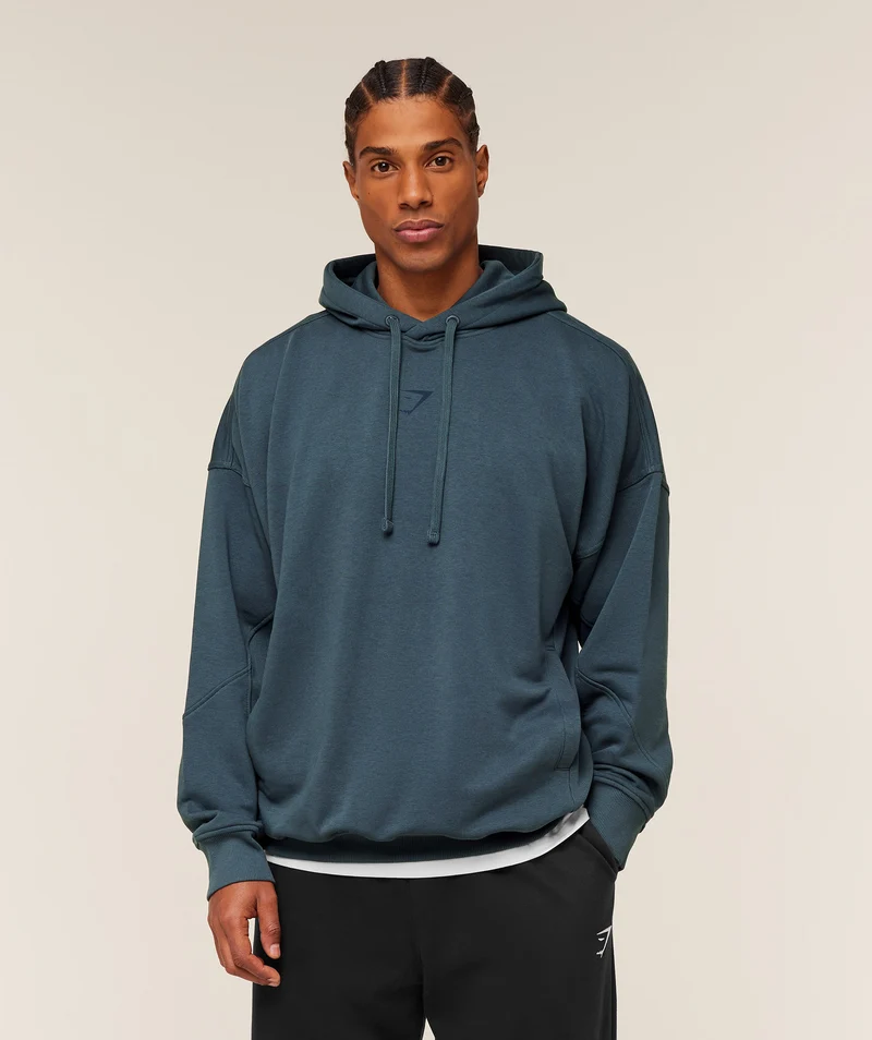 Gymshark Power Oversized Hoodie - Stealth Blue