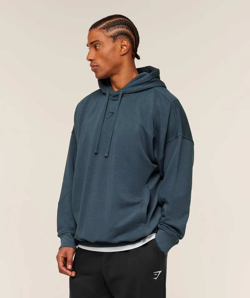 Gymshark Power Oversized Hoodie - Stealth Blue