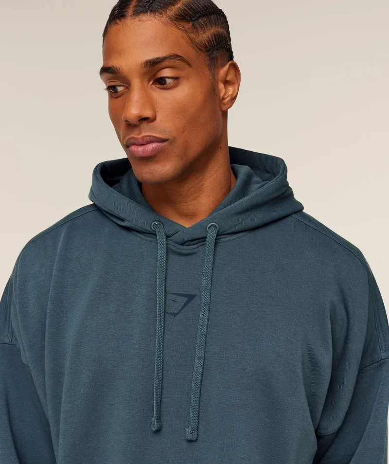 Gymshark Power Oversized Hoodie - Stealth Blue