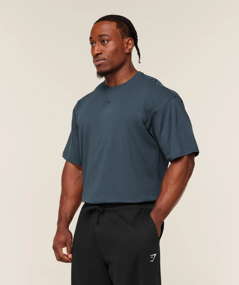 Gymshark Power T-Shirt - Stealth Blue