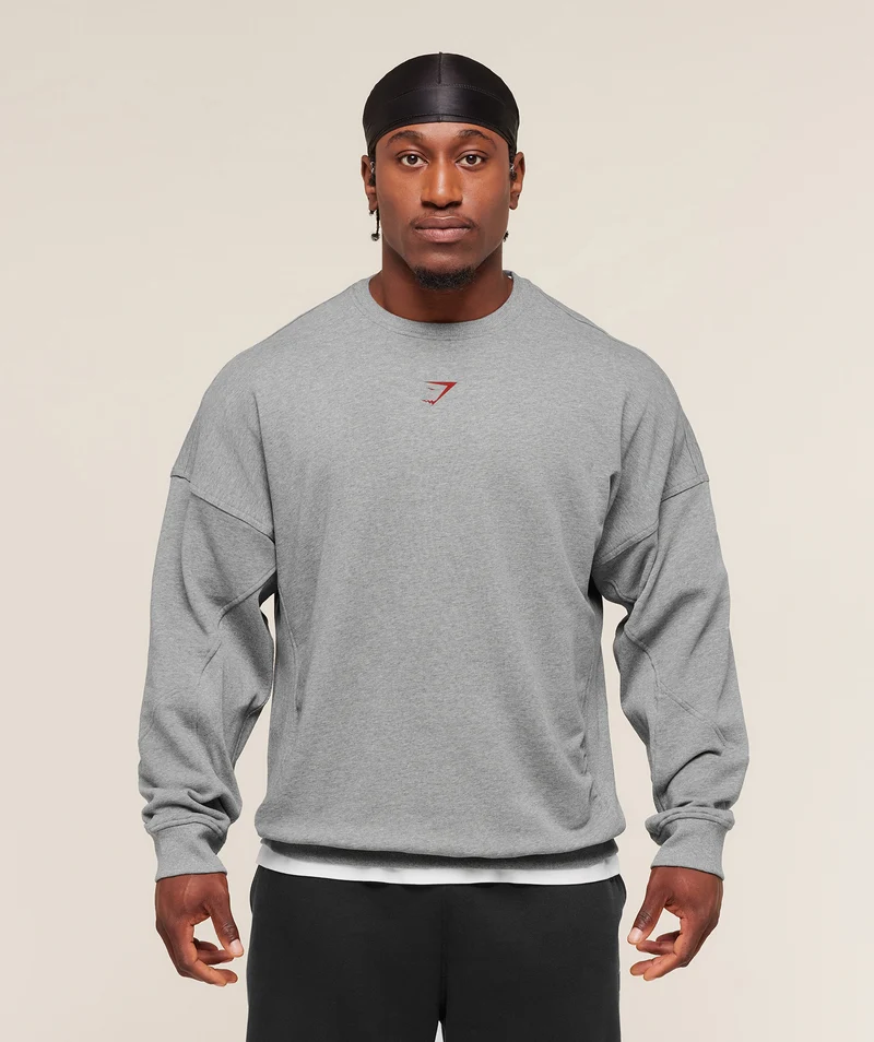 Gymshark Power Crew - Charcoal Core Marl