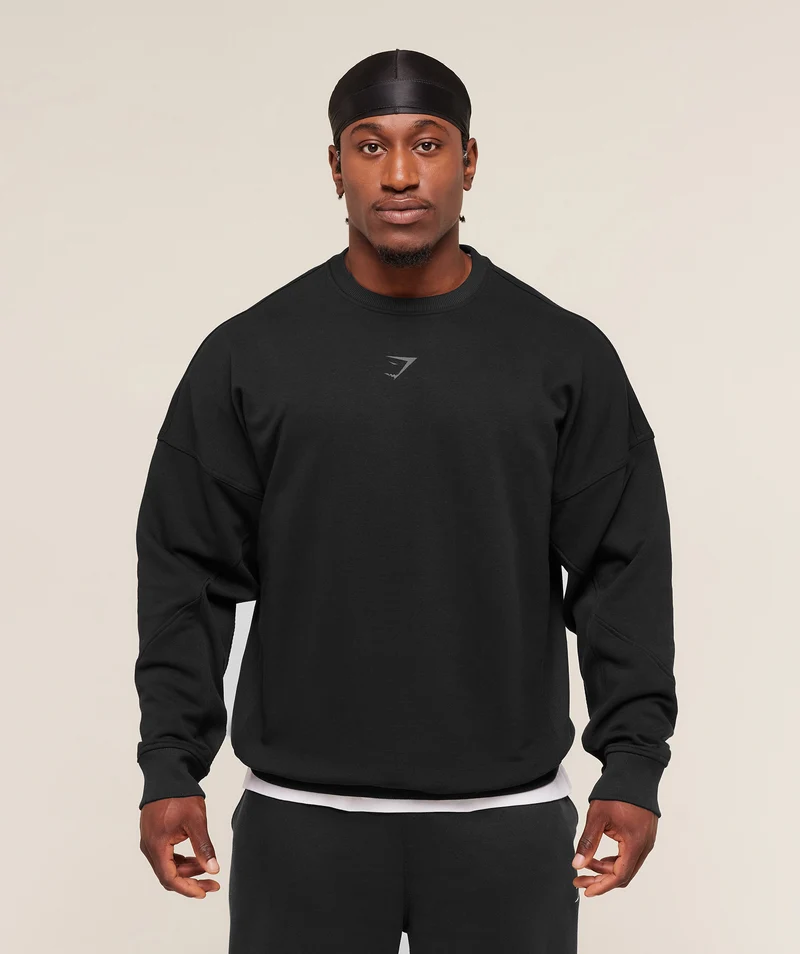Gymshark Power Crew - Black/Asphalt Grey