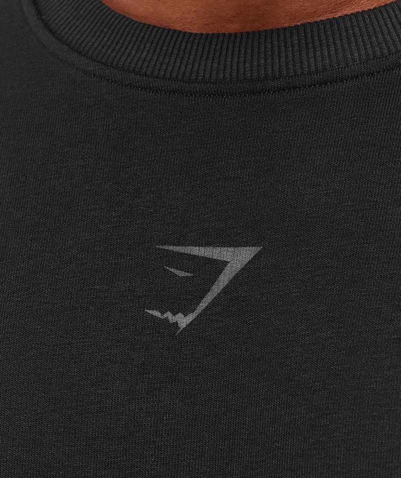 Gymshark Power Crew - Black/Asphalt Grey