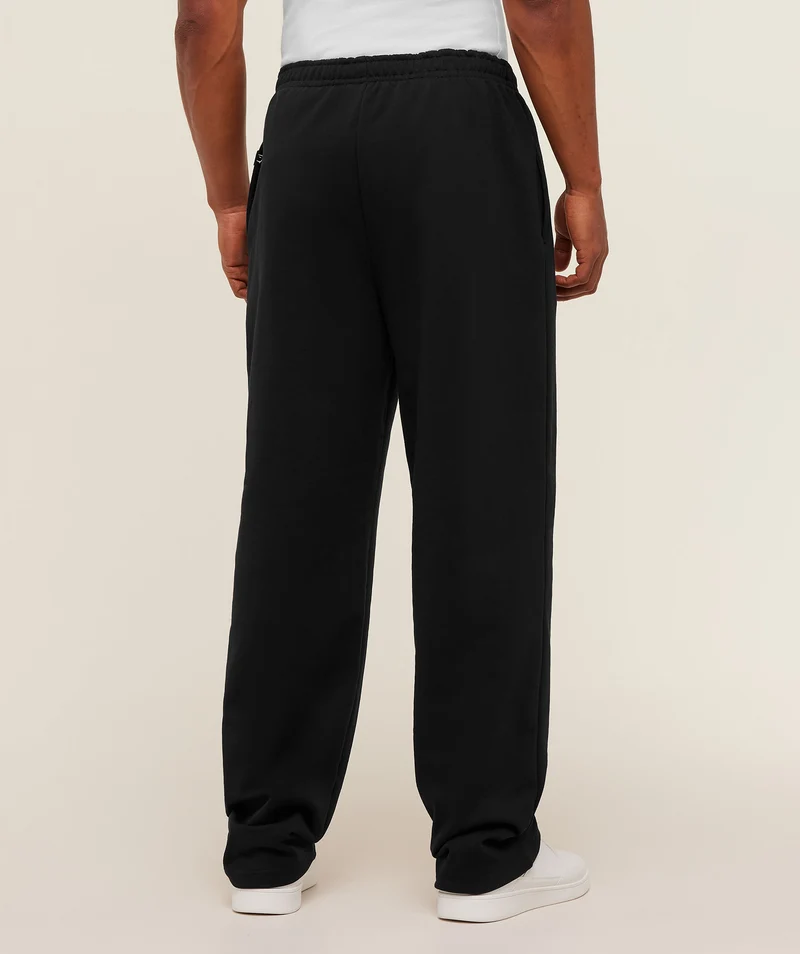 Gymshark Eagle Band Style Graphic Straight Leg Pants - Black