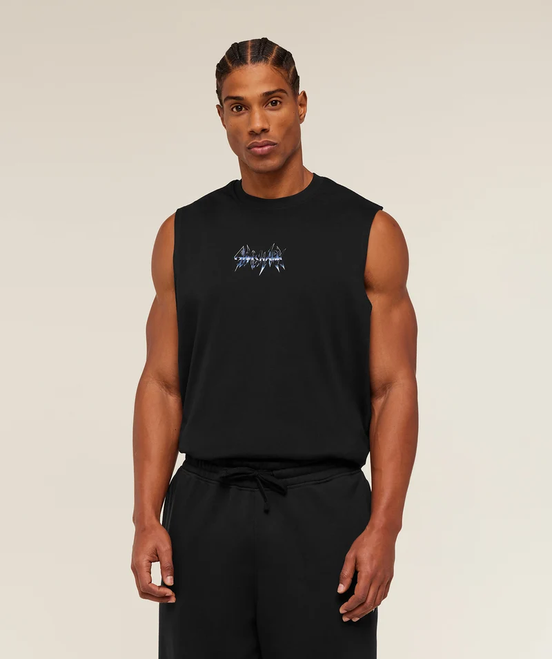 Gymshark Eagle Band Style Graphic Tank - Black