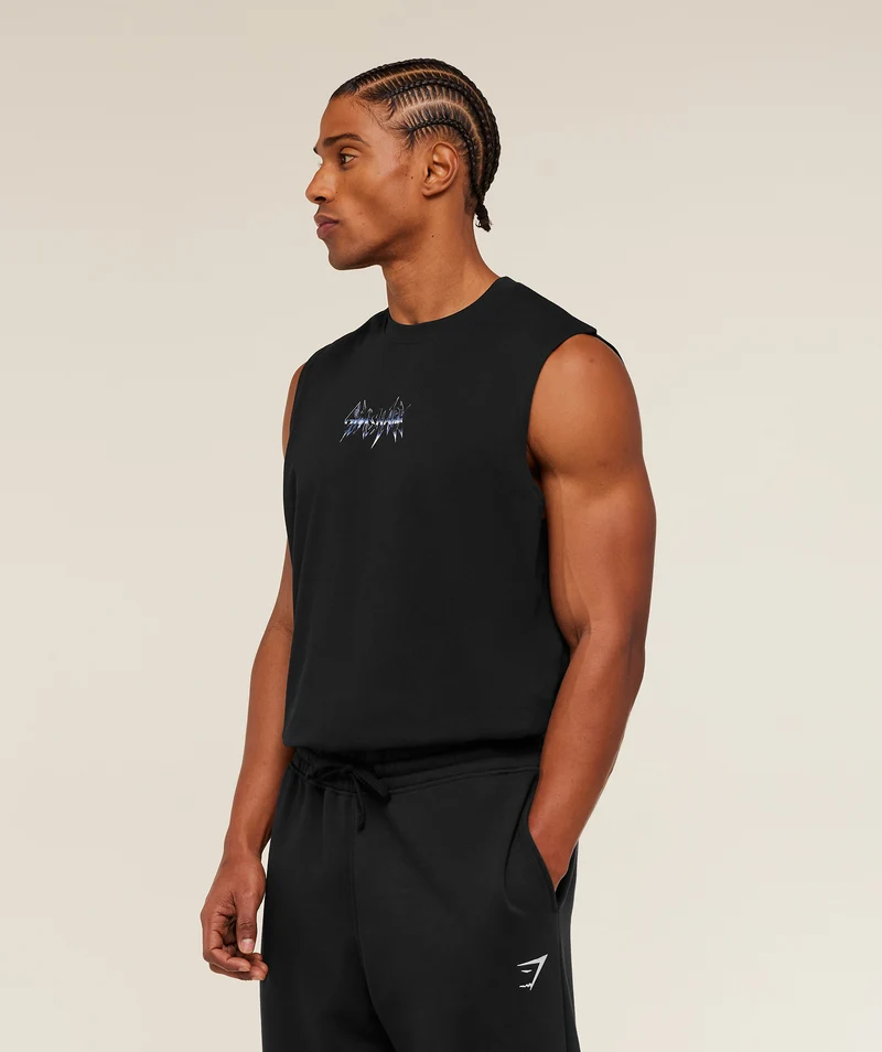 Gymshark Eagle Band Style Graphic Tank - Black