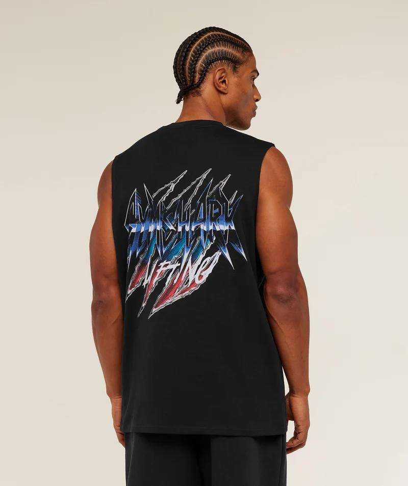 Gymshark Eagle Band Style Graphic Tank - Black