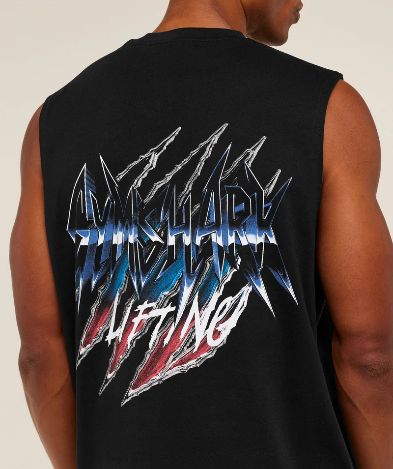 Gymshark Eagle Band Style Graphic Tank - Black