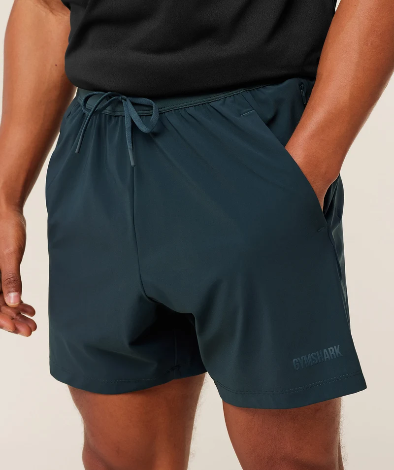 Gymshark Hybrid 6" Short - Deep Petrol Blue