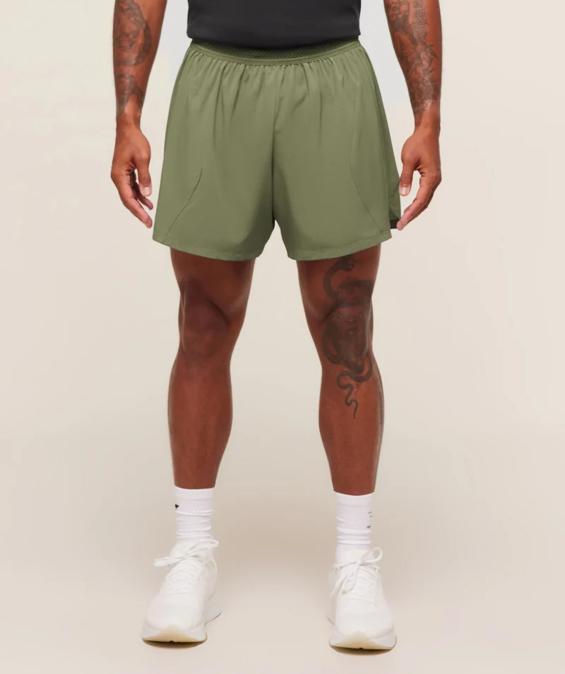 Gymshark Running 5" Shorts - Grounded Green