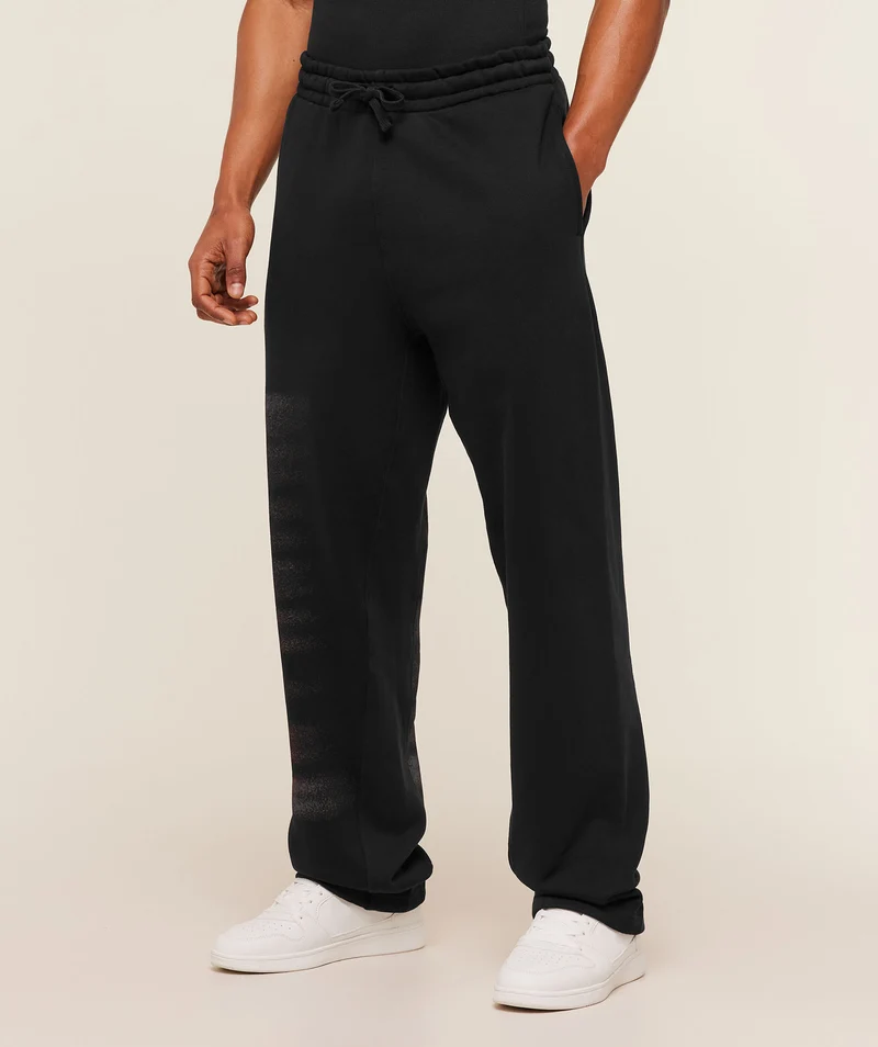 Gymshark Fade Graphic Straight Leg Pant - Black