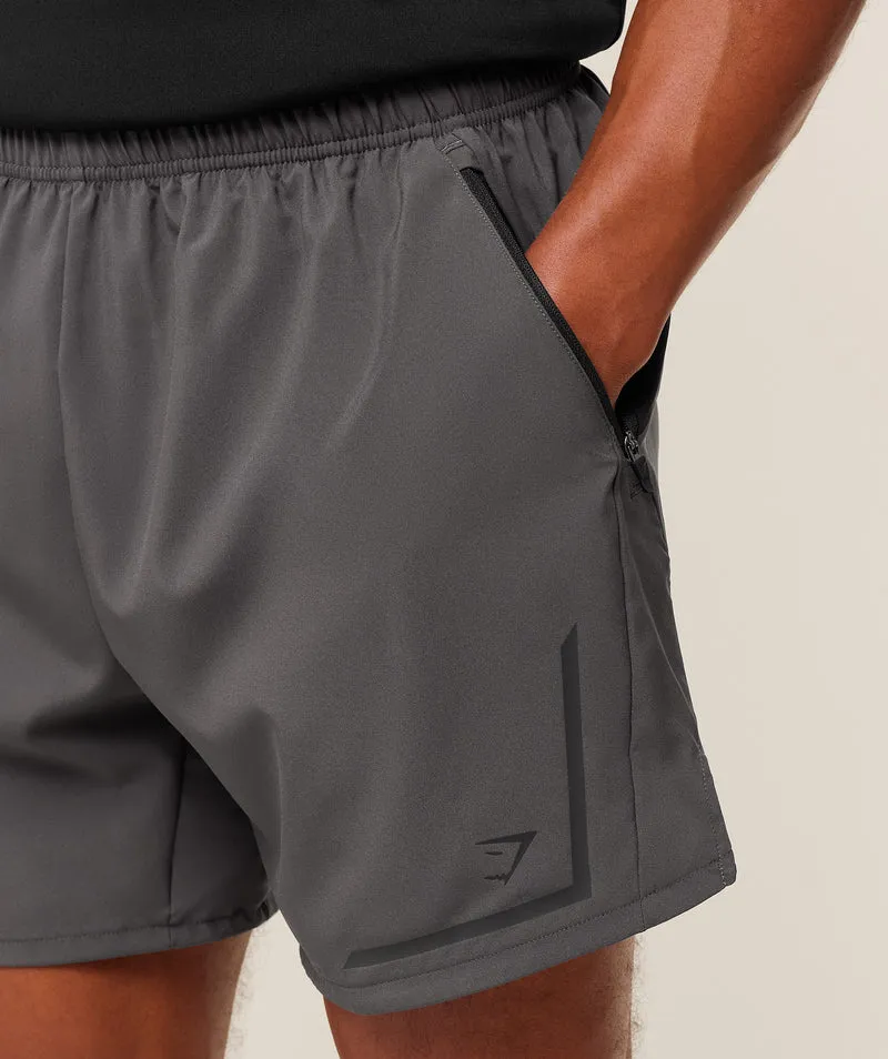 Gymshark Movement Sport 5" Shorts - Onyx Grey