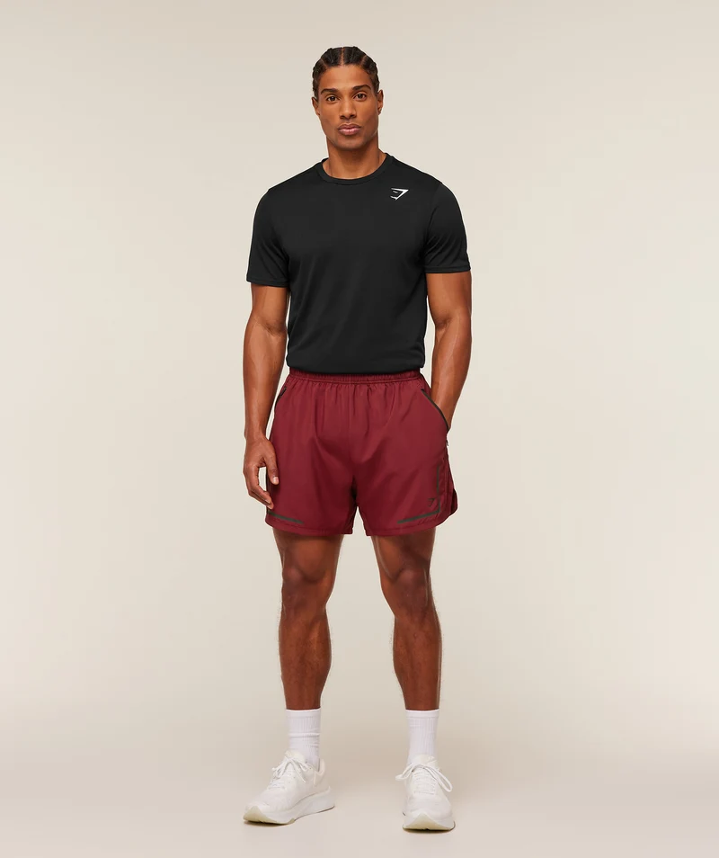 Gymshark Movement Sport 5" Shorts - Sets Red