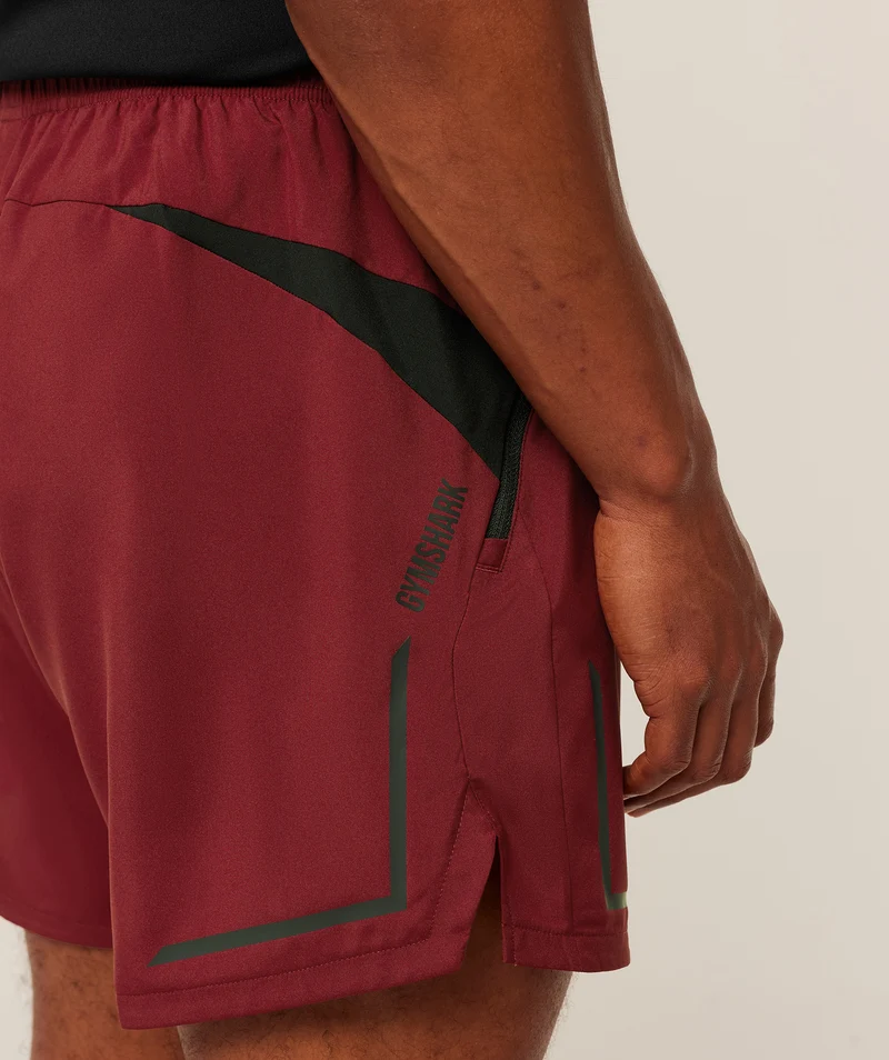 Gymshark Movement Sport 5" Shorts - Sets Red