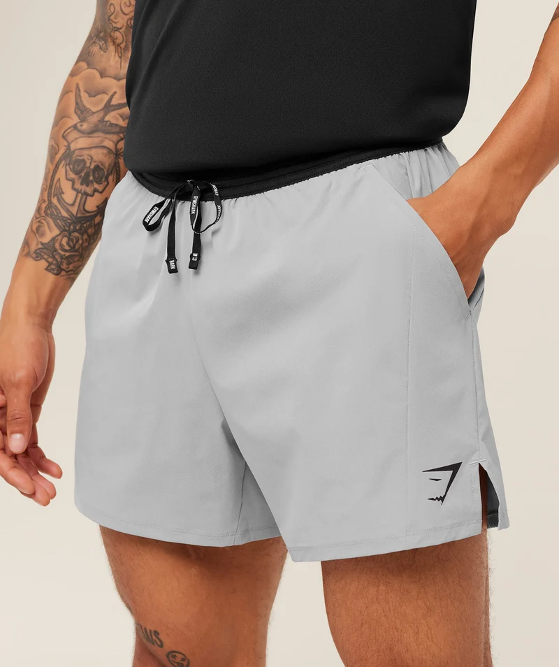 Gymshark Weekend 5" Shorts - Stratus Grey