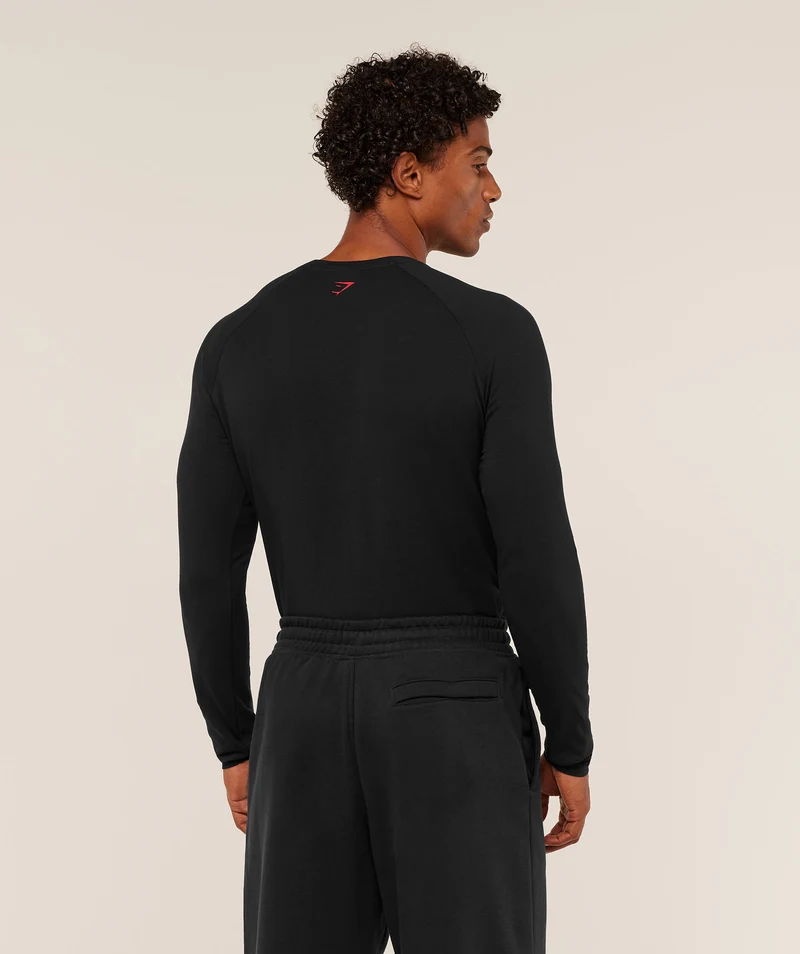 Gymshark Lifting Long Sleeve T-Shirt - Black