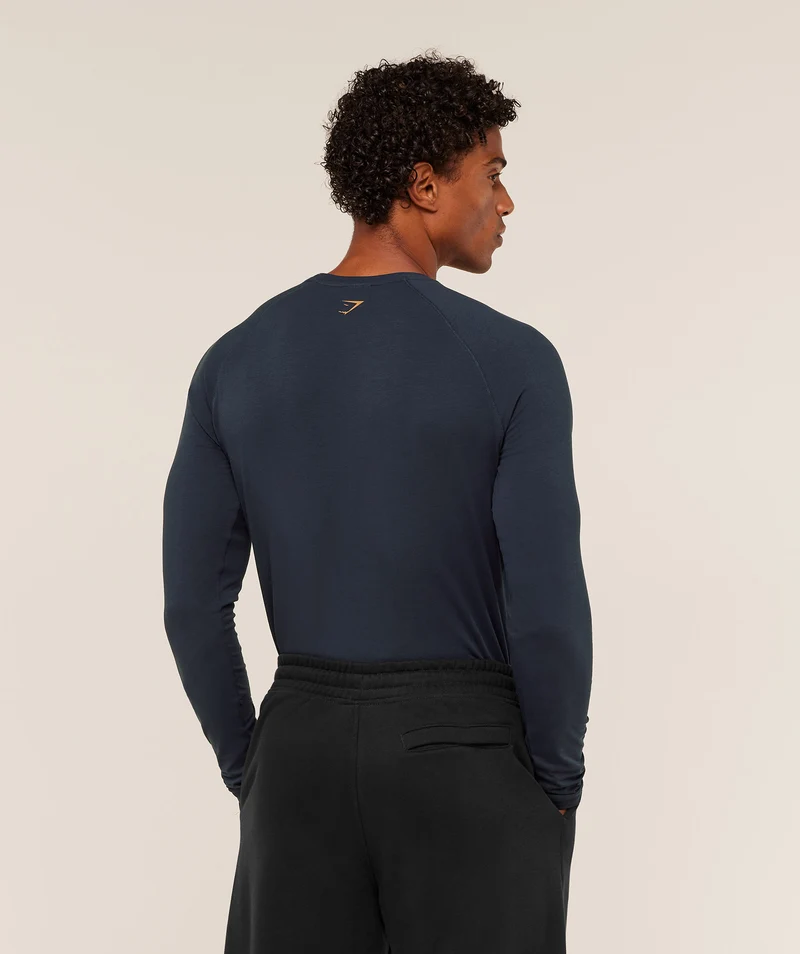 Gymshark Lifting Long Sleeve T-Shirt - Heavy Blue