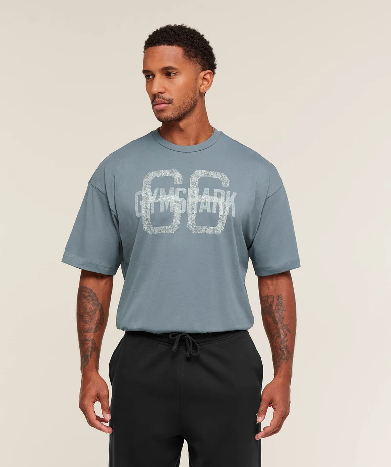 Gymshark GS66 T-Shirt - Iron Blue