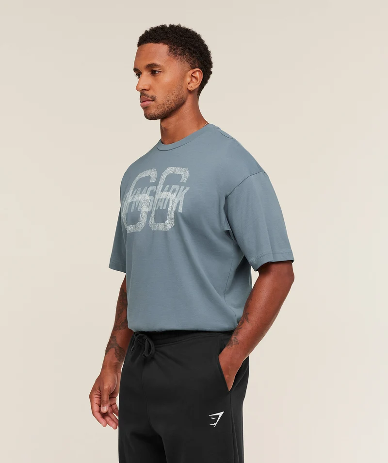 Gymshark GS66 T-Shirt - Iron Blue
