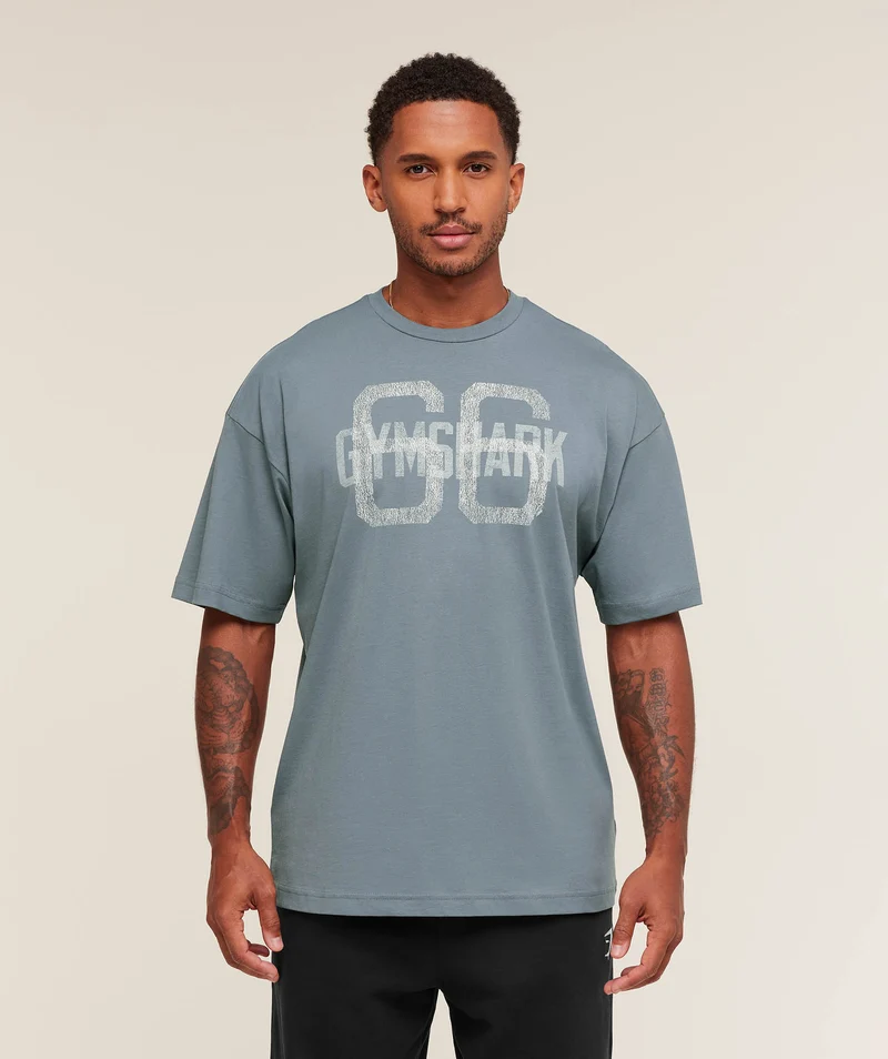 Gymshark GS66 T-Shirt - Iron Blue