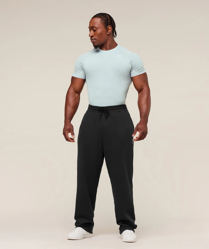 Gymshark Geo Seamless T-Shirt - Smoke Blue/Soft White
