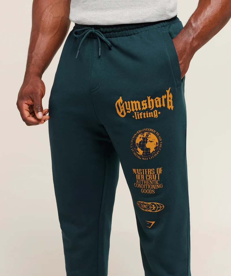 Gymshark Global Lifting Oversized Joggers - Deep Petrol Blue