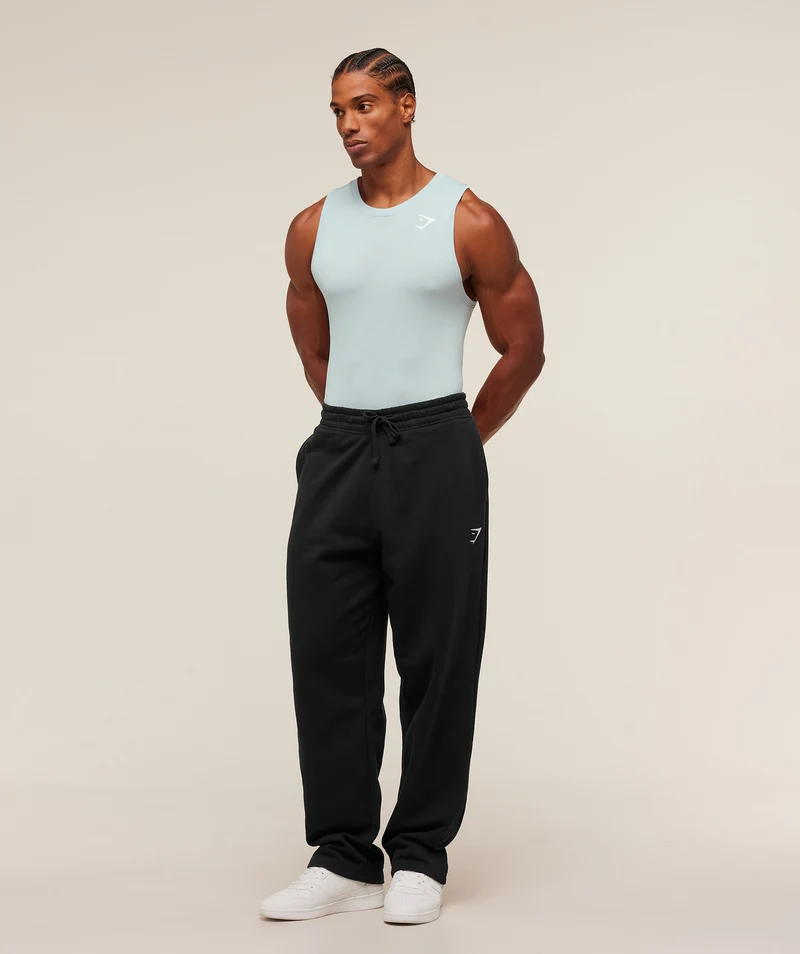 Gymshark Geo Seamless Tank - Smoke Blue/Soft White