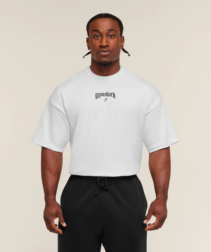 Gymshark Outline Graphic T-Shirt - White
