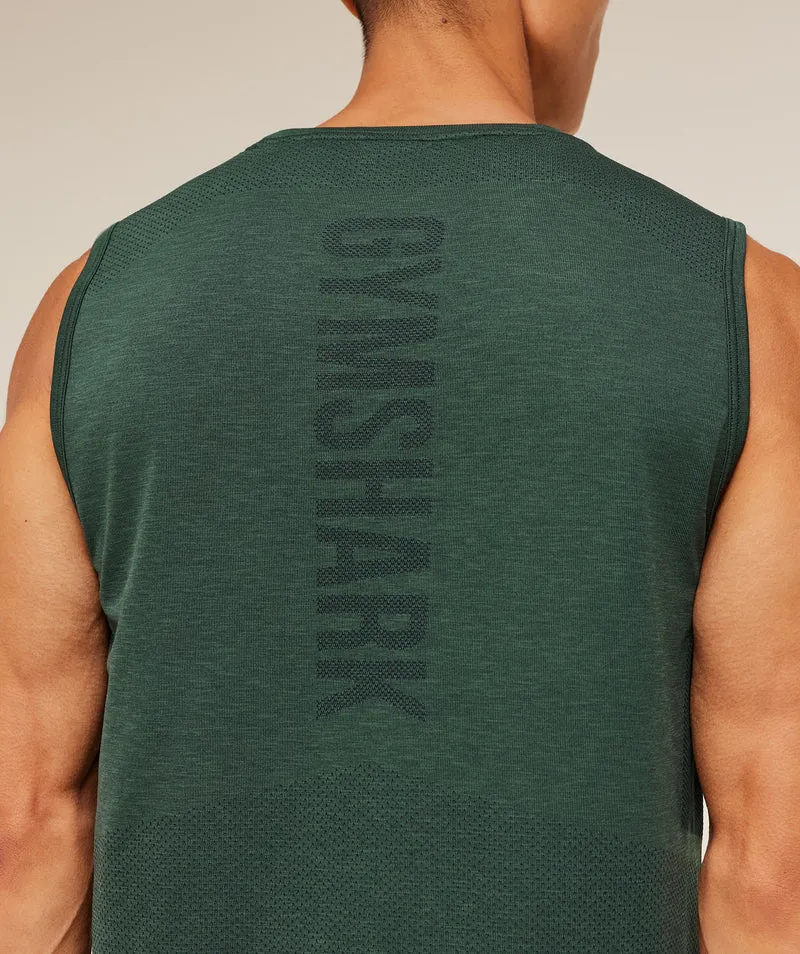 Gymshark Lightweight Seamless Tank - Victory Green/Marl