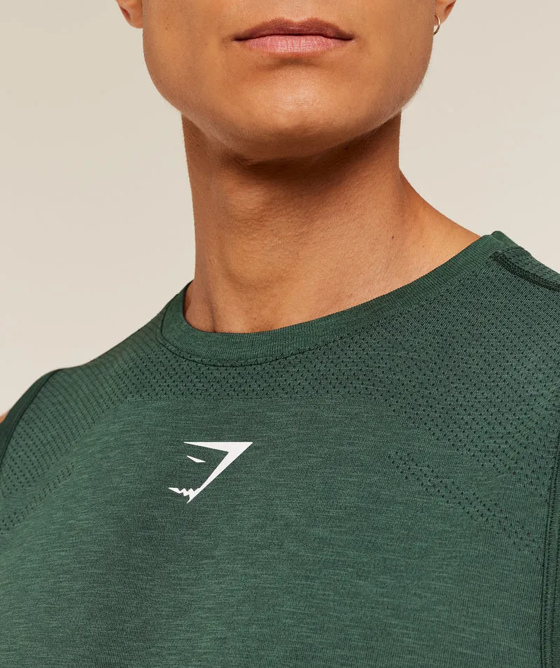 Gymshark Lightweight Seamless Tank - Victory Green/Marl