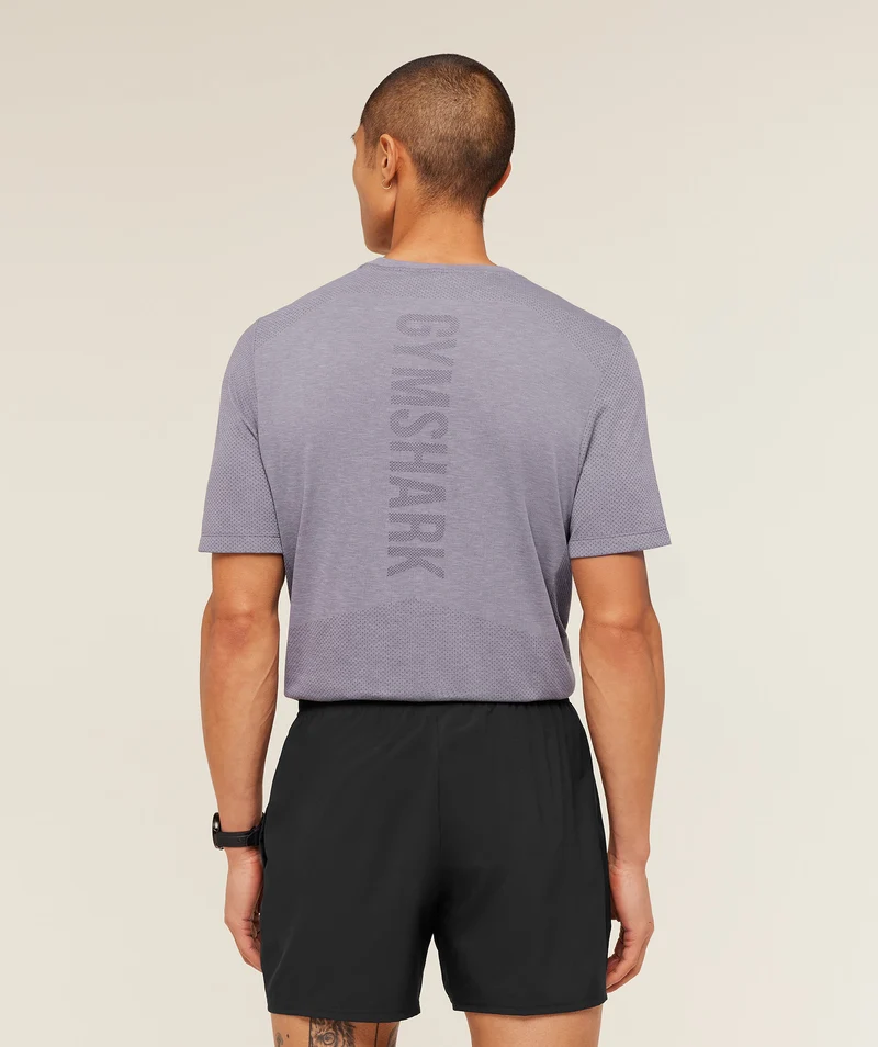 Gymshark Lightweight Seamless T-Shirt - Fog Purple/Marl