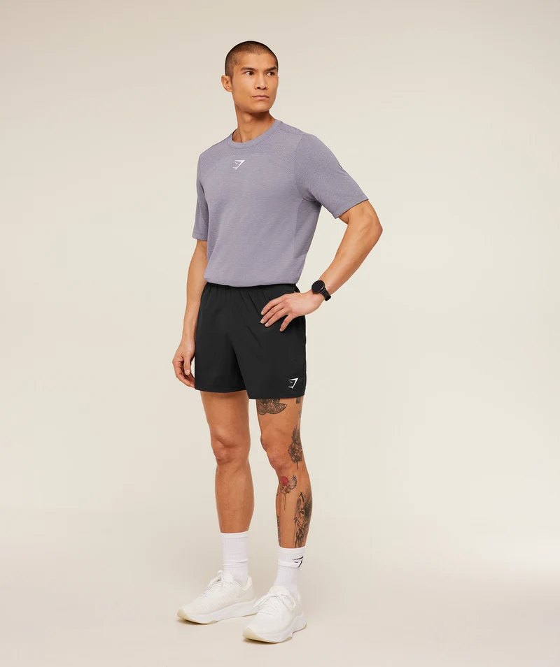 Gymshark Lightweight Seamless T-Shirt - Fog Purple/Marl