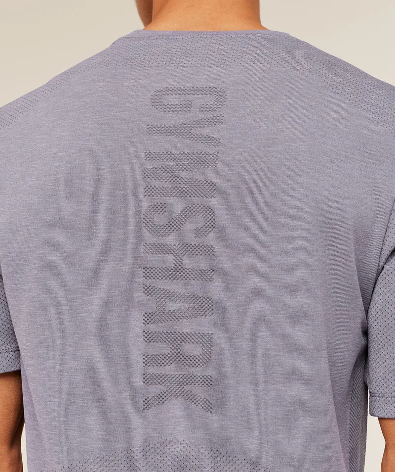 Gymshark Lightweight Seamless T-Shirt - Fog Purple/Marl
