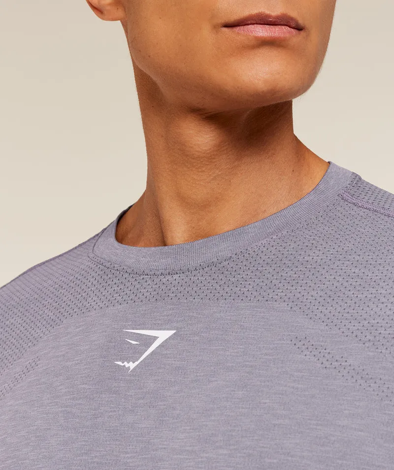 Gymshark Lightweight Seamless T-Shirt - Fog Purple/Marl
