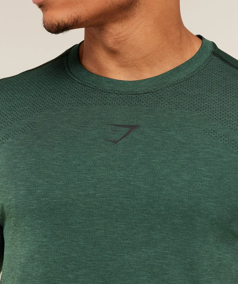 Gymshark Lightweight Seamless T-Shirt - Victory Green/Marl