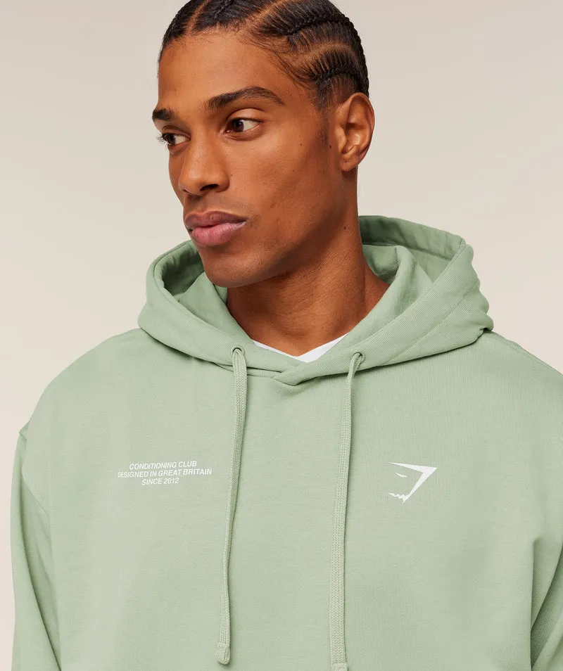 Gymshark Conditioning Club Hoodie - Haze Green/White