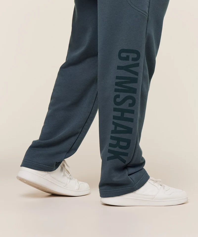 Gymshark Power Straight Leg Pant - Stealth Blue/Deep Petrol Blue